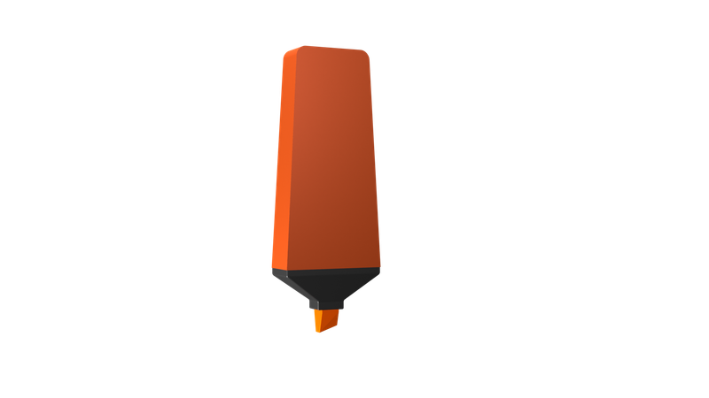 蛍光ペン  3D Icon