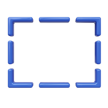 직사각형 선택 윤곽 도구  3D Icon