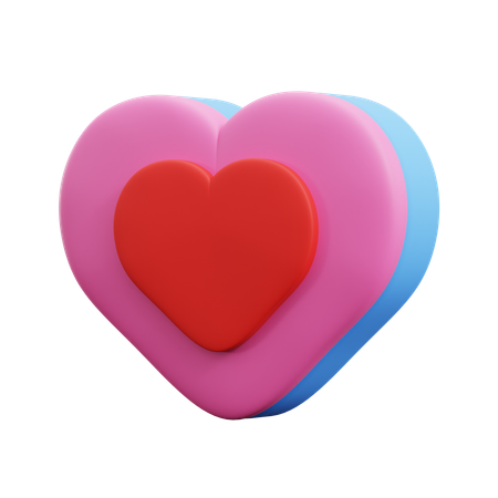愛  3D Icon