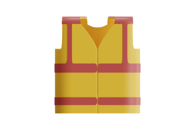 안전 조끼  3D Icon