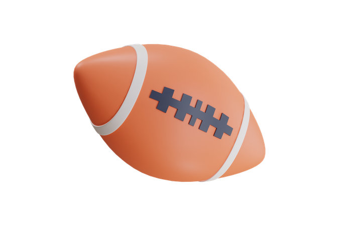アメリカンフットボール  3D Icon