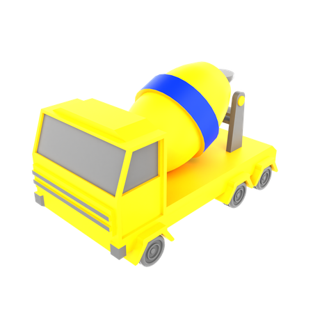 セメントミキサー  3D Icon