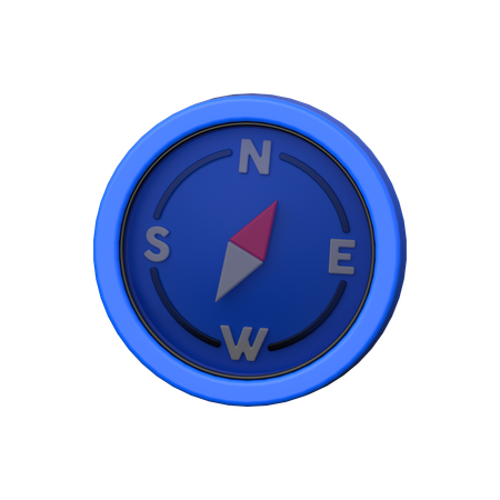 方位磁針  3D Icon