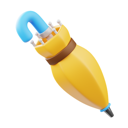 닫힌 우산  3D Icon