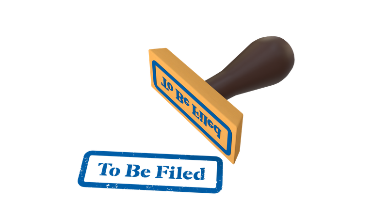 제출해야 함  3D Icon