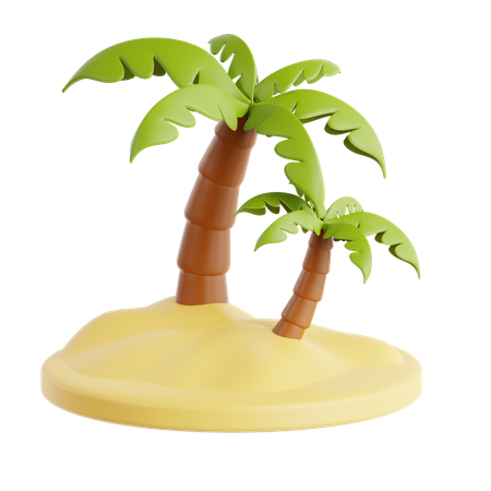 ヤシの木  3D Icon