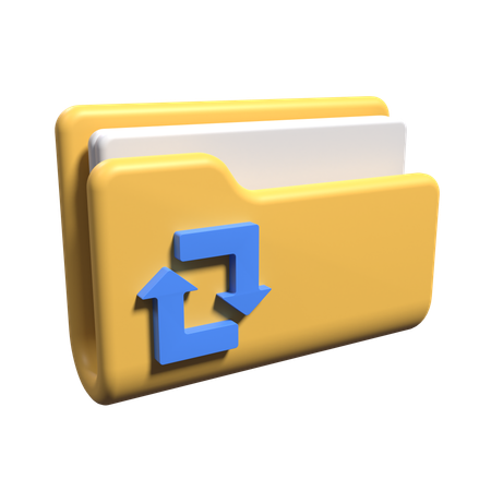 共有フォルダ  3D Icon