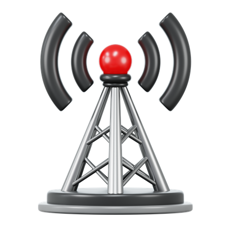 ネットワークポール  3D Icon