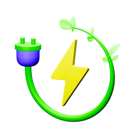 グリーンエネルギー  3D Icon