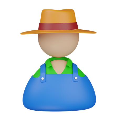 농장주  3D Icon