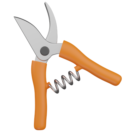 농장 가지치기 가위  3D Icon