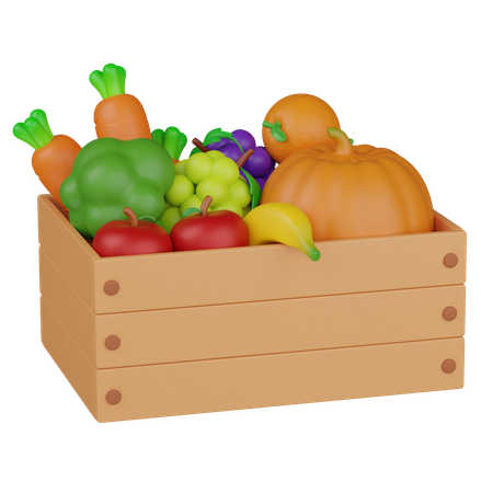 수확 상자  3D Icon
