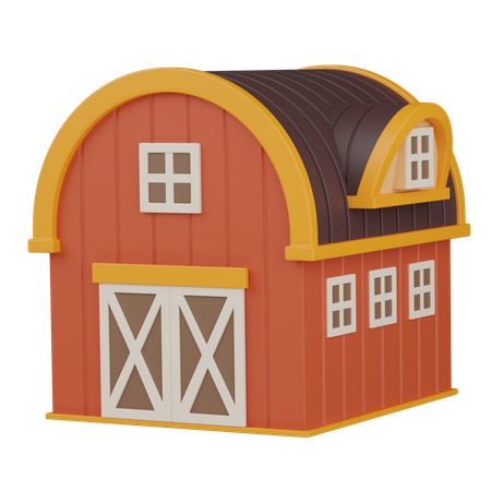 외양간  3D Icon