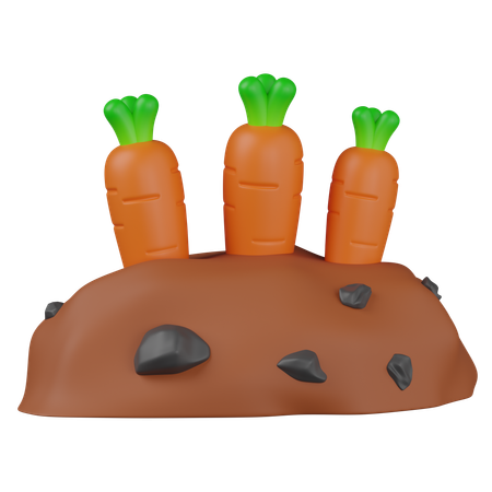 당근  3D Icon