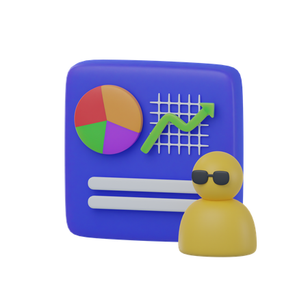 データプレゼンテーション  3D Icon