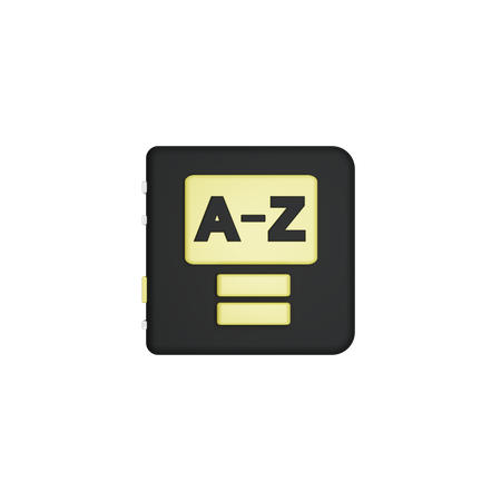 사전  3D Icon