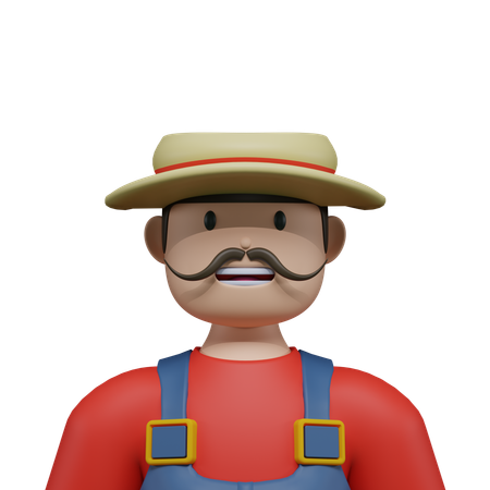 農家  3D Icon
