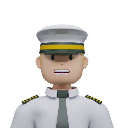 パイロット  3D Icon