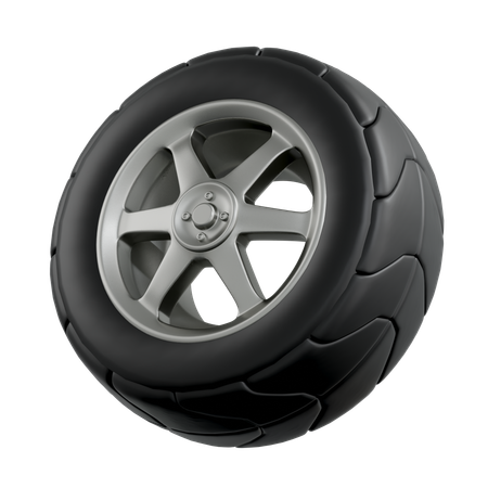 車輪  3D Icon