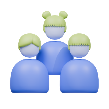 グループ  3D Icon