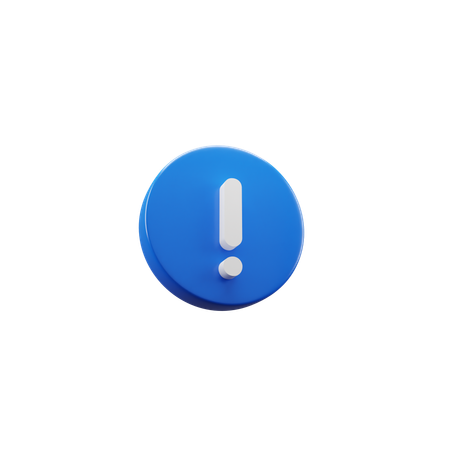 注意記号  3D Icon