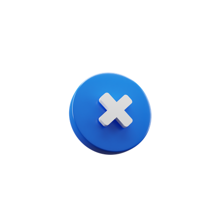 閉じる記号  3D Icon