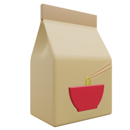 麺袋  3D Icon