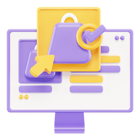 チェックアウト  3D Icon