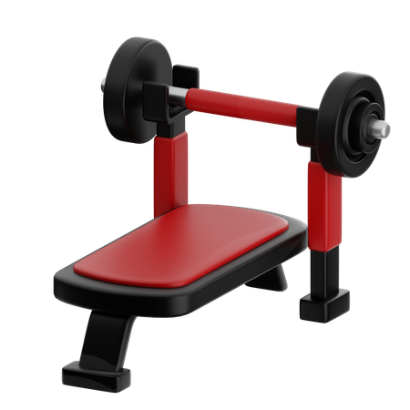 체육관 벤치 프레스  3D Icon