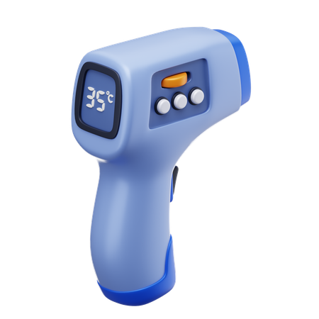 赤外線温度計  3D Icon
