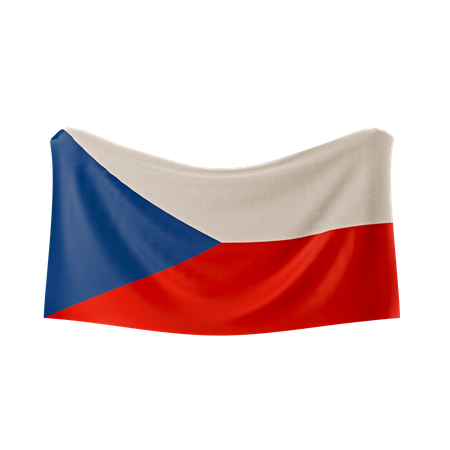 チェコの国旗  3D Icon