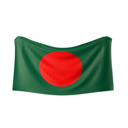 バングラデシュの国旗  3D Icon