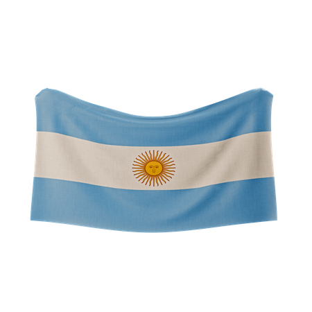 アルゼンチンの国旗  3D Icon