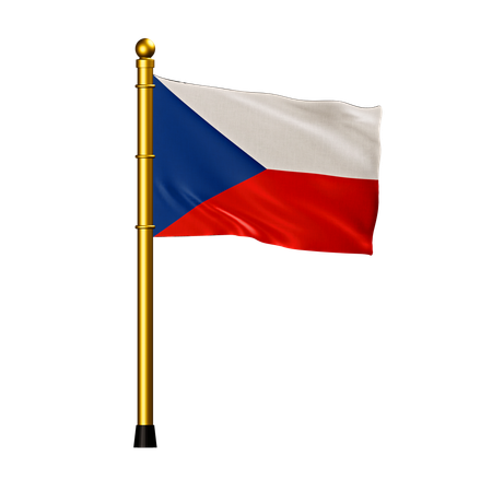 チェコの国旗  3D Icon