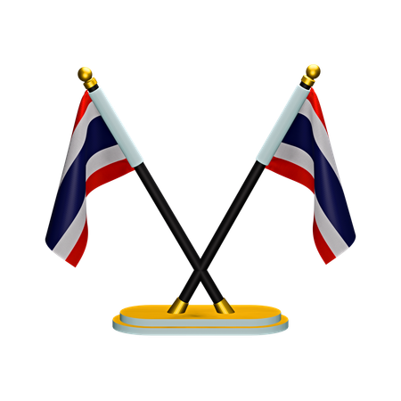 タイの国旗  3D Icon