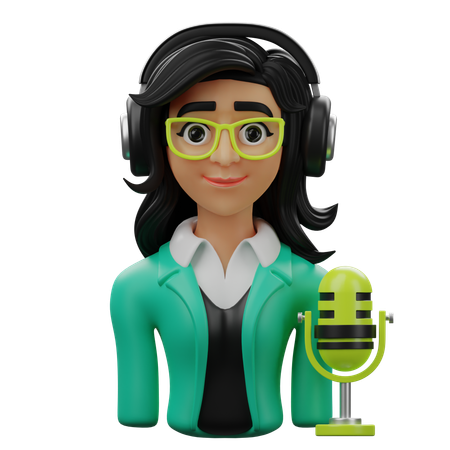 여성 호스트  3D Icon