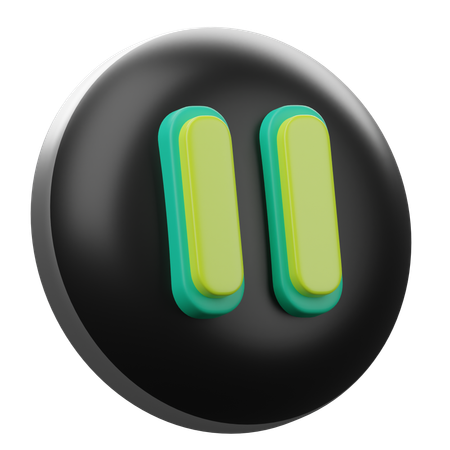 정지시키다  3D Icon