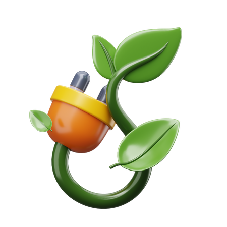エコプラグ  3D Icon