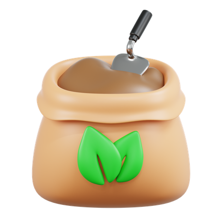 비료 봉지  3D Icon