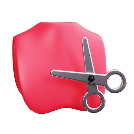 ヘアカットケープ  3D Icon