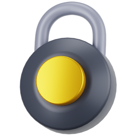 맹꽁이 자물쇠  3D Icon
