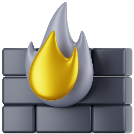 방화벽  3D Icon