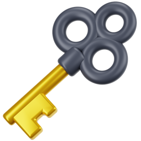 키 잠금  3D Icon
