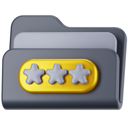 암호화된 폴더  3D Icon