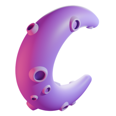 月  3D Icon