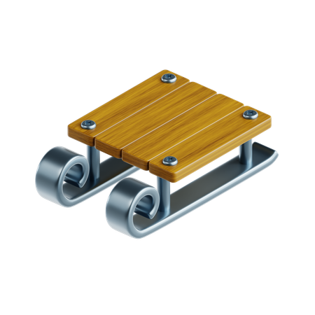 썰매  3D Icon