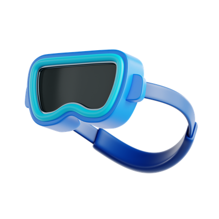 스키 구글  3D Icon