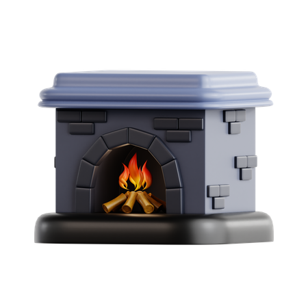 난로  3D Icon