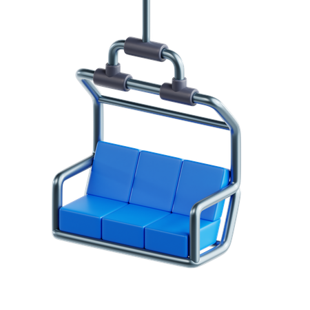 스키 리프트  3D Icon
