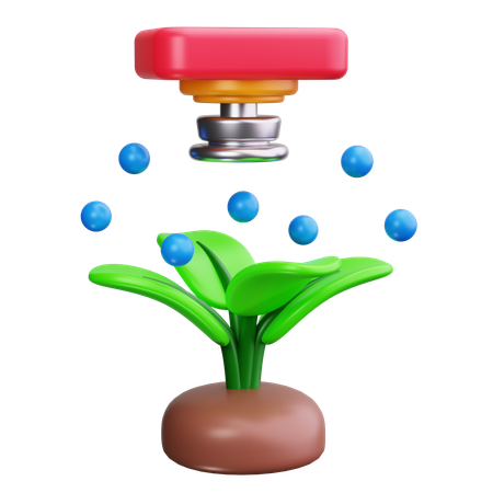 点滴灌漑  3D Icon
